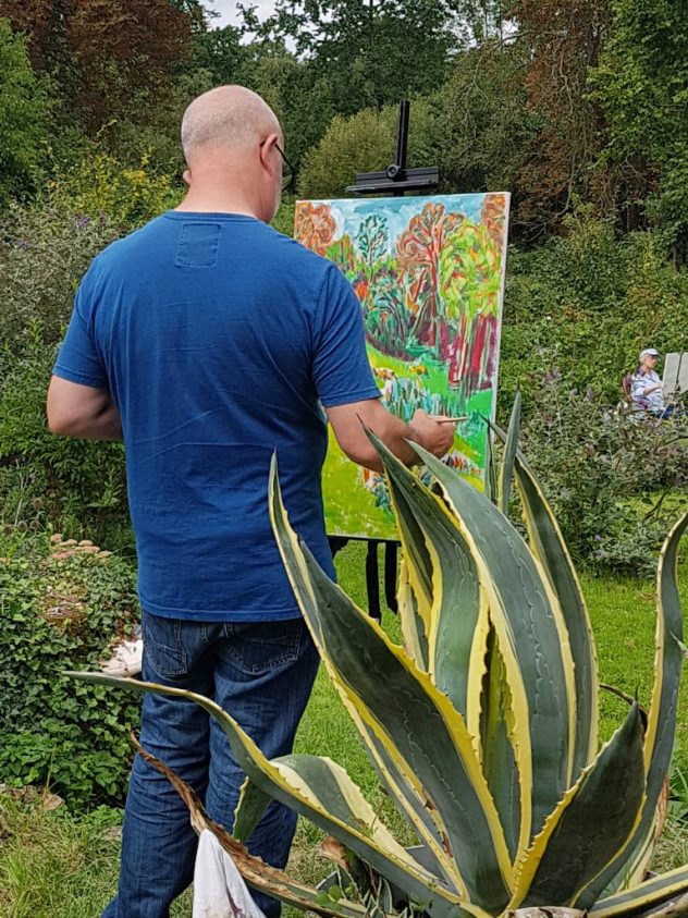 Prachtige kleuren bij deelnemer schildercursus in Frankrijk